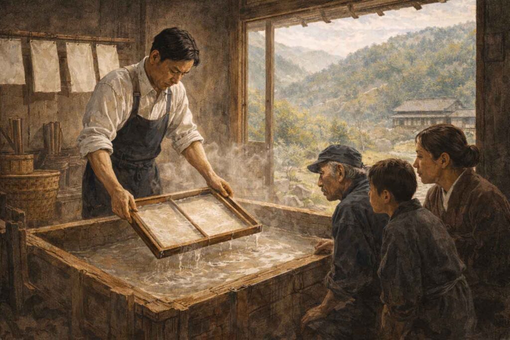 上仁木の小原和紙